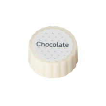 Logobonbon van witte chocolade - Topgiving