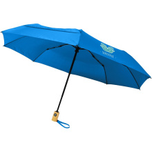 Bo 21” opvouwbare automatische gerecyclede PET paraplu - Topgiving