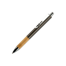 Metalen pen met houten grip - Topgiving