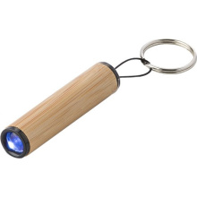 Bamboe mini-zaklamp met sleutelhanger Ilse - Topgiving