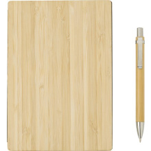 Bamboe cover notitieboek met pen Jo - Topgiving