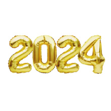 SENZA Folie Ballon 2024 Goud - Topgiving