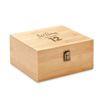 Luxe whiskey set in bamboe box - Topgiving