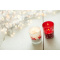 Glazen kaarsenhouder met kerstdecoratie Kirsten - Topgiving